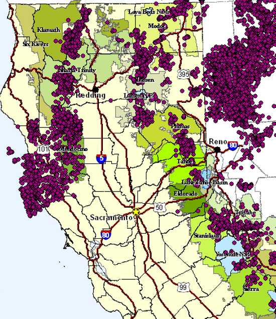 Lake County News,California - Thousands of lightning strikes hit around  California during storms; strikes reported in Lake County