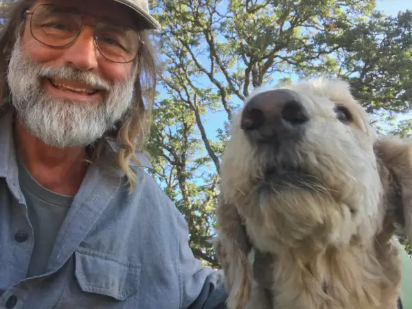 Glenn with TJ, a favorite hiking companion.